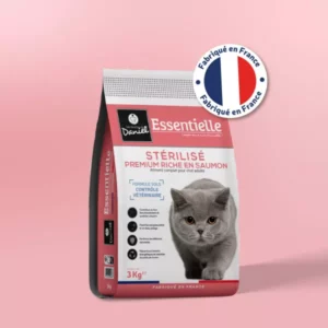 croquette chat essentielle premium stérilisé saumon