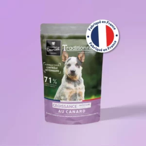 croquette chien traditionnelle croissance canard super premium fabrication française