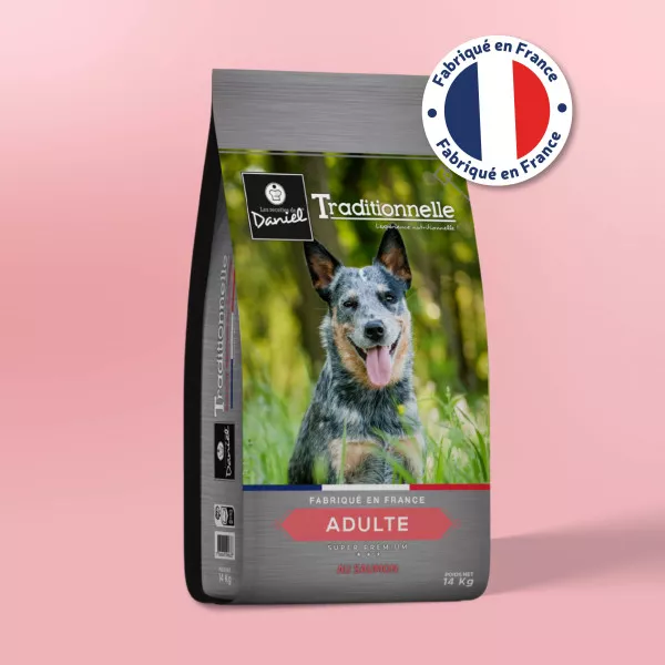 croquette chien traditionnelle super premium adulte saumon medium fabrication française